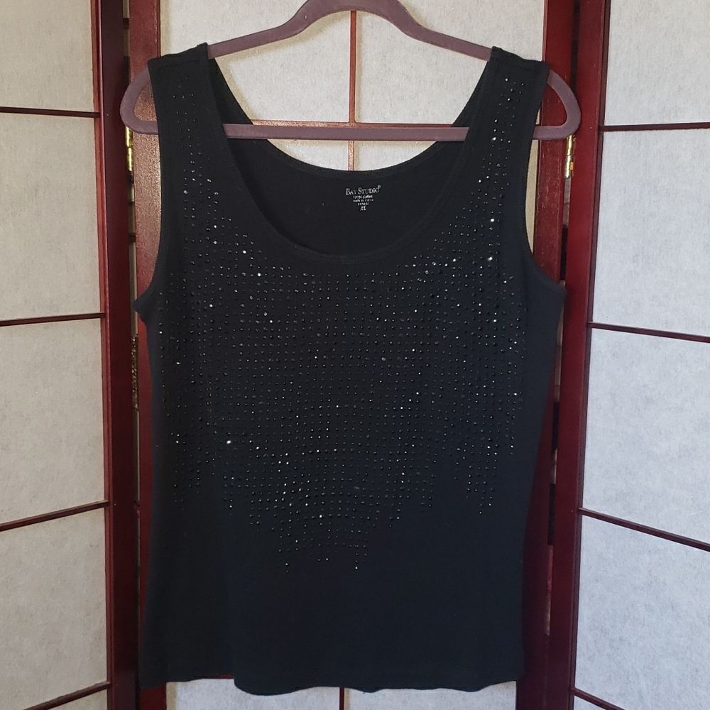 Bay Studio Black Designer Tank Top